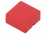 Button | Application: AML series | square | 15x15mm | Colour: red