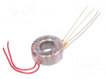 Transformer: toroidal | 40VA | 230VAC | 24V | 24V | 0.83A | 0.83A | 0.6kg