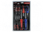 Screwdriver: universal-set | Phillips,slot | SOFT-TOUCH | magnetic