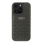 Other goods Audi  Audi Synthetic Leather iPhone 16 Pro 6.3" black/black hardcase AU-TPUPCIP16P-GT/D2-BK