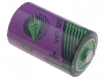 Battery: lithium (LTC) | 3.6V | 1/2AA,1/2R6 | &Oslash;14.7x25.2mm | 1100mAh