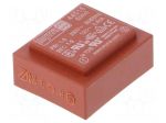 Transformer: encapsulated | 0.6VA | 230VAC | 12V | 50mA | Mounting: PCB