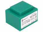 Transformer: encapsulated | 6VA | 230VAC | 10.5V | 10.5V | 285.7mA | IP00