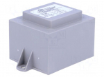 Transformer: encapsulated | 18VA | 230VAC | 9V | 9V | 1A | 1A | IP00 | 550g