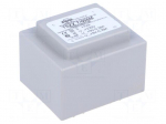Transformer: encapsulated | 7VA | 230VAC | 9V | 9V | 0.38A | 0.38A | IP00