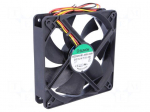 Fan: DC | axial | 12VDC | 120x120x25mm | 183.83m3/h | 44.5dBA | Len: 330mm