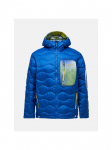 Kurtka puchowa m&Auml;&trade;ska PEAK PERFORMANCE M Helium Aop Utility Down Hood kolor niebieski - M