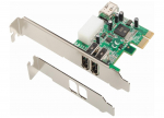 Dawicontrol DC-1394 PCIe FireWire Controller interface cards/adapter IEEE 1394/Firewire
