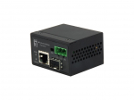 LevelOne RJ45 to SFP Fast Ethernet Industrial Media Converter, -40&deg;C to 75&deg;C