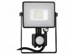 Lamp: LED flood light | 10W | 230VAC | neutral white | 100&deg; | 4000K