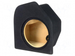 Car loudspeaker enclosure | MDF | black | textil | 15l | 250mm | 272mm