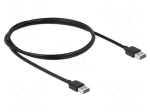 Cable | USB 2.0 | USB A plug double sided,both sides | gold-plated