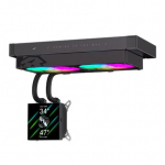 Gamemax CPU Liquid Cooler | GLACIER 240 LCD BK | Black