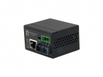 LevelOne RJ45 to SC Fast Ethernet Industrial Media Converter, Single-Mode Fiber, 30km, -40&deg;C to 75&deg;C