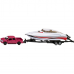 SIKU SUPER Ford F150 with motorboat, model vehicle