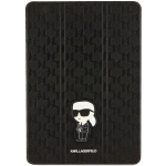 Karl Lagerfeld KLFC10SAKHPKK iPad 10.2" Folio Magnet Allover Cover Saffiano Monogram Iko / black