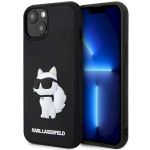 Karl Lagerfeld KLHCP14M3DRKHNK Rubber Choupette 3 Hardcase for iPhone 14 Plus / 15 Plus 6.7" / black
