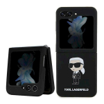 Karl Lagerfeld KLHCZF5SNIKBCK Silicone Ikonik Hardcase for Samsung Galaxy Z Flip5 / black