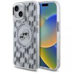 Karl Lagerfeld KLHMP15SHMCKMHT iPhone 15 6.1" transparent IML Monogram Karl&Choupette H