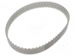 Timing belt | T10 | W: 25mm | H: 4.5mm | Lw: 610mm | Tooth height: 2.5mm