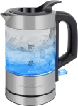 ProfiCook glass kettle PC-WKS 1228 G, kettle (stainless steel/black, 0.5 liters)