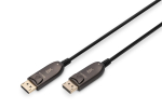 Digitus DisplayPort AOC Hybrid Glasfaserkabel, UHD 8K (Black, 10 Meter)