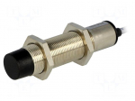 Sensor: inductive | Output conf: NPN / NO | 0&divide;8mm | 10&divide;30VDC | M18