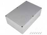 Enclosure: multipurpose | X: 146mm | Y: 222mm | Z: 75mm | ABS | dark grey