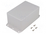 Enclosure: multipurpose | X: 80mm | Y: 120mm | Z: 59mm | 1591 | ABS | grey