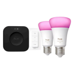 Philips Hue Bridge Pro + 2 x E27 + dimmer switch Smart Lighting Starter Kit