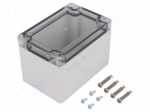 Enclosure: multipurpose | X: 82mm | Y: 122mm | Z: 85mm | TG ABS | ABS | grey