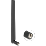 DeLOCK WiFi7 antenna RP-SMA (black, omnidirectional, tilt joint)