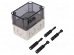 Enclosure: multipurpose | X: 65mm | Y: 94mm | Z: 81mm | TK PS | grey | IP66