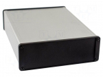 Enclosure: with panel | 1457 | X: 165mm | Y: 220mm | Z: 55mm | aluminium