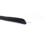 Corrugated pipe GL200UVW, black, with wire, halogen-free, D20, 100m reel, polypropylene (PP)