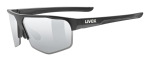Uvex 5330812216 sports glasses Unisex Semi rimless Black Interchangeable lenses