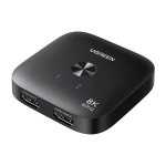 Ugreen 8K 60Hz Ultra HD 2in1 HDMI switch - black