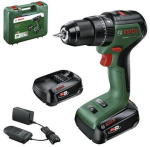 Bosch cordless impact drill UniversalImpact 18V-60 + SET (green/black, 2x Li-ion battery 2.0Ah, case + 51-piece accessories, POWER FOR ALL ALLIANCE)