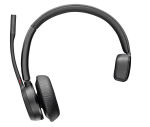 Poly Voyager 4310 77Y95AA Bluetooth mono austiņas Microsoft Teams ar mikrofonu un BT700 USB-C adapteri melnas