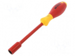 Screwdriver | insulated | hex socket | HEX 10mm | Blade length: 125mm