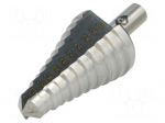 Drill bit | for thin tinware | &Oslash;: 12.5&divide;32.5mm | HSS | Steps: 11