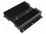 Heatsink: extruded | H | TO3 | black | L: 100mm | W: 102mm | H: 25mm
