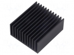 Heatsink: extruded | grilled | black | L: 50mm | W: 45mm | H: 22mm