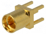 Socket | MMCX | female | straight | THT | gold-plated | 50&Omega;