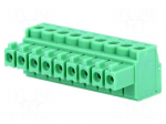 Pluggable terminal block | 3.5mm | ways: 9 | straight | plug | female