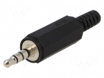 Plug | Jack 3,5mm | male | stereo | with strain relief | ways: 4