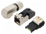 Plug | RJ45 | PIN: 8 | Cat: 6a | shielded | Layout: 8p8c | 5.5&divide;10mm | IDC