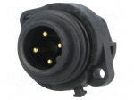 Connector: circular | socket | PIN: 4 | male | screw terminal | 400V | 16A