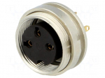 Connector: M16 | socket | female | soldering | PIN: 3 | 5A | 250V | IP40