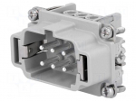 Connector: HDC | contact insert | male | C146 | PIN: 6 | 6+PE | size E6